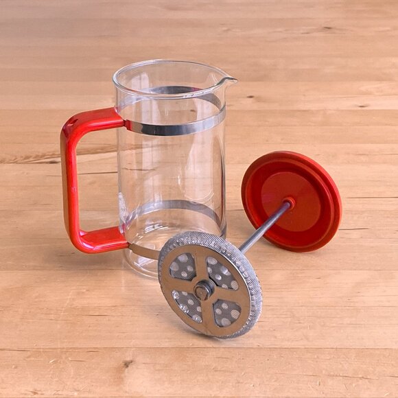 Vintage Classic Bodum Bistro French Press Coffee Maker Red - Picture 2 of 5